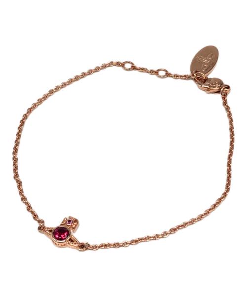 Vivienne Westwood（ヴィヴィアンウエストウッド）Vivienne Westwood (ヴィヴィアンウエストウッド) オーブチャームブレスレット ピンクゴールド サイズ:下記参照の古着・服飾アイテム