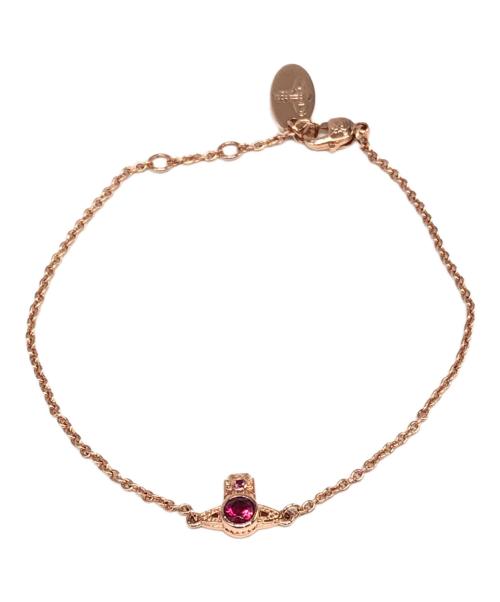Vivienne Westwood（ヴィヴィアンウエストウッド）Vivienne Westwood (ヴィヴィアンウエストウッド) オーブチャームブレスレット ピンクゴールド サイズ:下記参照の古着・服飾アイテム