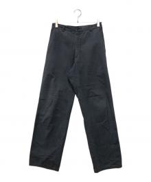 COMME des GARCONS HOMME（コムデギャルソン オム）の古着「デカオム ストレートパンツ」｜ネイビー
