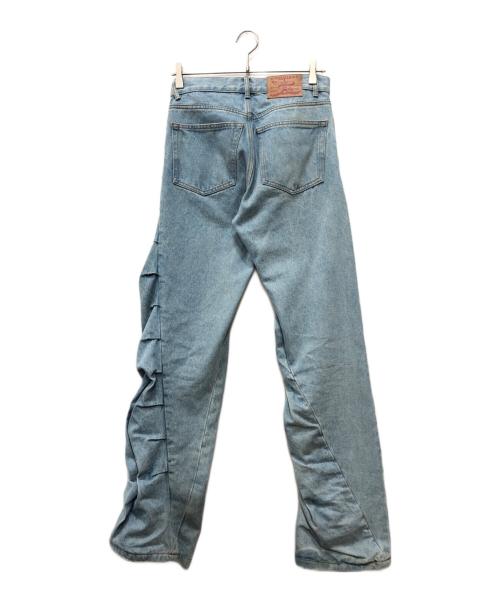 Y/PROJECT（ワイ プロジェクト）Y/project (ワイ プロジェクト) wire denim pants ブルー サイズ:26の古着・服飾アイテム