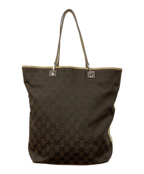 GUCCI（グッチ）GUCCI (グッチ) キャンバストートバッグ ブラウン サイズ:下記参照の古着・服飾アイテム