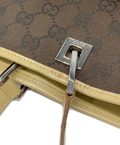 GUCCI（グッチ）GUCCI (グッチ) キャンバストートバッグ ブラウン サイズ:下記参照の古着・服飾アイテム