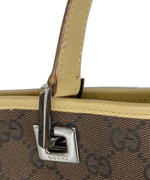GUCCI（グッチ）GUCCI (グッチ) キャンバストートバッグ ブラウン サイズ:下記参照の古着・服飾アイテム
