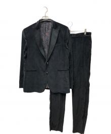 ETRO（エトロ）の古着「ベロアセットアップスーツ」｜ブラック