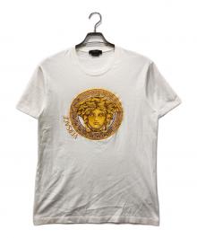 VERSACE（ヴェルサーチェ）の古着「刺繍ロゴTシャツ」｜ホワイト