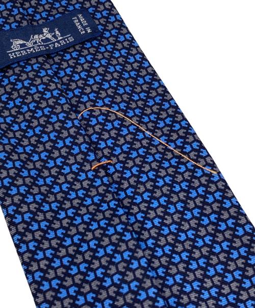 HERMES（エルメス）HERMES (エルメス) シルクネクタイ ブルー サイズ:下記参照の古着・服飾アイテム