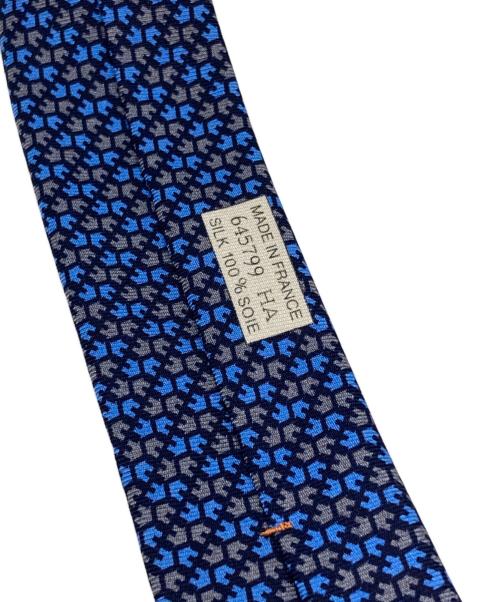 HERMES（エルメス）HERMES (エルメス) シルクネクタイ ブルー サイズ:下記参照の古着・服飾アイテム