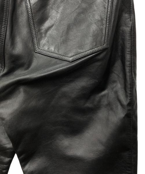OLD GAP（オールドギャップ）OLD GAP (オールドギャップ) ブーツカットレザーパンツ ブラック サイズ:W33×L32の古着・服飾アイテム