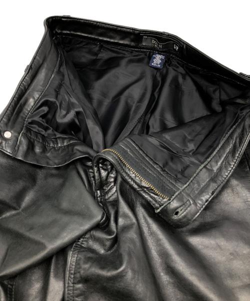 OLD GAP（オールドギャップ）OLD GAP (オールドギャップ) ブーツカットレザーパンツ ブラック サイズ:W33×L32の古着・服飾アイテム