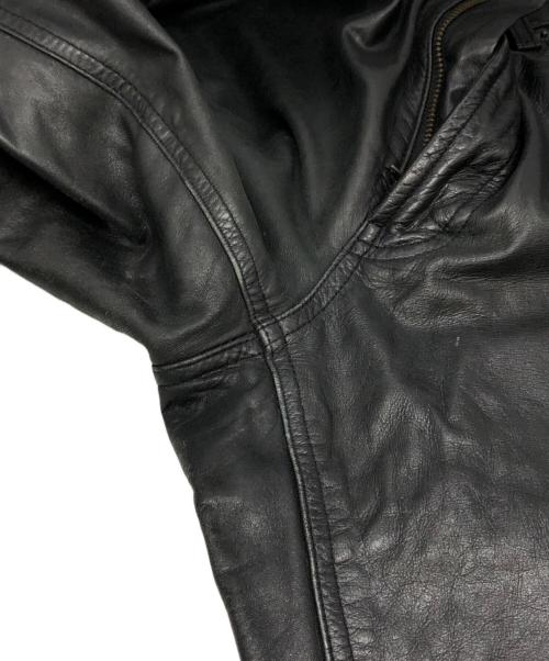 OLD GAP（オールドギャップ）OLD GAP (オールドギャップ) ブーツカットレザーパンツ ブラック サイズ:W33×L32の古着・服飾アイテム