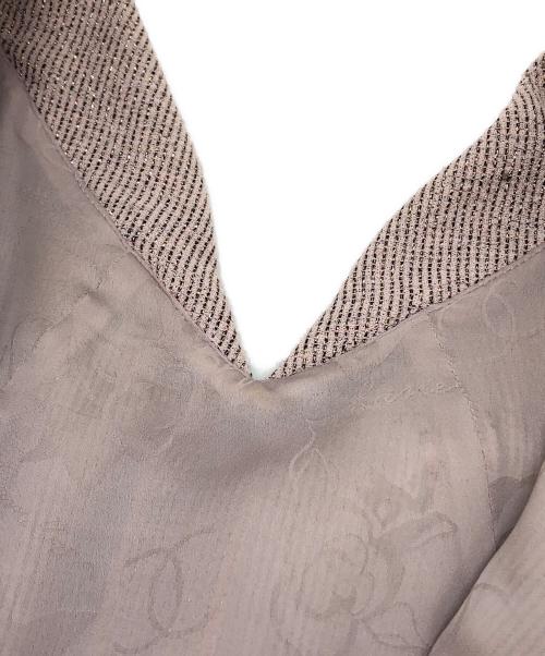 CHANEL（シャネル）CHANEL (シャネル) ラメツイードフレンチスリーブワンピース ピンク サイズ:36の古着・服飾アイテム
