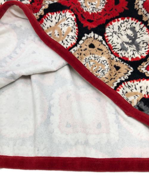 CHANEL（シャネル）CHANEL (シャネル) ココマーク総柄パイルワンピース レッド×グレー サイズ:38の古着・服飾アイテム