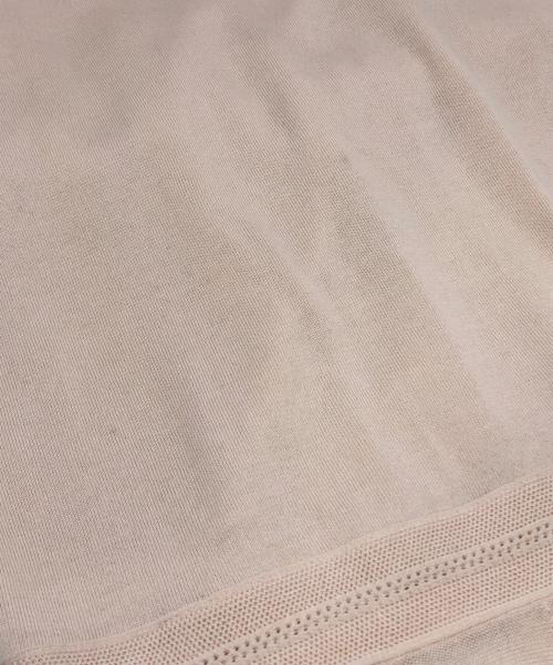 CHANEL（シャネル）CHANEL (シャネル) フレンチスリーブニットワンピース ピンク サイズ:38の古着・服飾アイテム