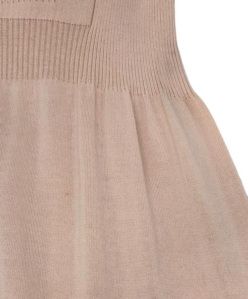 CHANEL（シャネル）CHANEL (シャネル) フレンチスリーブニットワンピース ピンク サイズ:38の古着・服飾アイテム
