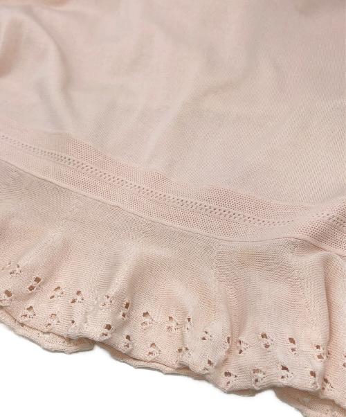 CHANEL（シャネル）CHANEL (シャネル) フレンチスリーブニットワンピース ピンク サイズ:38の古着・服飾アイテム