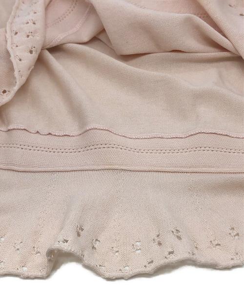 CHANEL（シャネル）CHANEL (シャネル) フレンチスリーブニットワンピース ピンク サイズ:38の古着・服飾アイテム