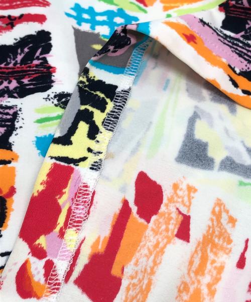 CHANEL（シャネル）CHANEL (シャネル) マイヨ ココマークボタン 総柄ノースリーブワンピース マルチカラー サイズ:38の古着・服飾アイテム