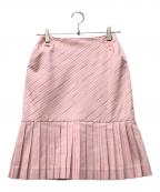 CHANELシャネル）の古着「ココマークプリーツスカート」｜ピンク