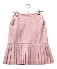 CHANEL（シャネル）の古着「ココマークプリーツスカート」｜ピンク