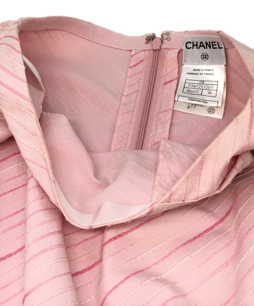 CHANEL（シャネル）CHANEL (シャネル) ココマークプリーツスカート ピンク サイズ:38の古着・服飾アイテム