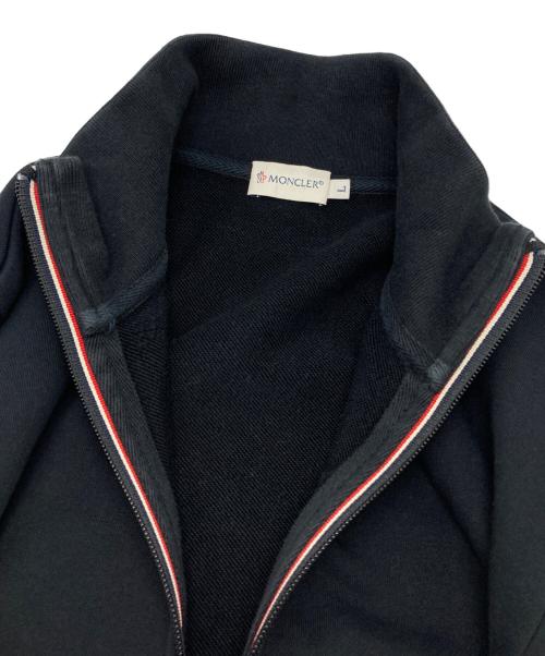MONCLER（モンクレール）MONCLER (モンクレール) MAGLIA CARDIGAN スウェットトラックジャケット ブラック サイズ:Lの古着・服飾アイテム