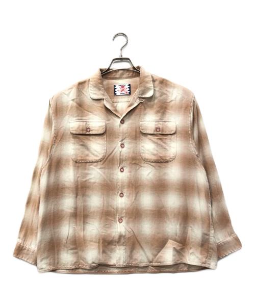 son of the cheese（（サノバチーズ））SON OF THE CHEESE (（サノバチーズ）) I SEE YOU SHIRT ピンク サイズ:Mの古着・服飾アイテム