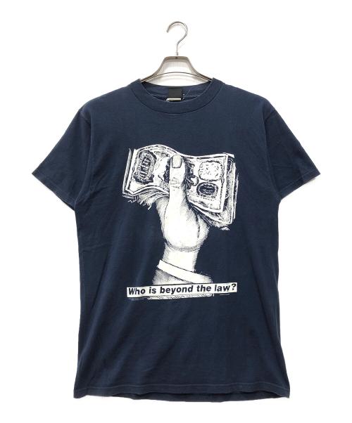 90'S RAGE AGAINST THE MACHINE（90年代古着）90'S RAGE AGAINST THE MACHINE (90年代古着) Who is beyond the law? バンドTシャツ ネイビー サイズ:Lの古着・服飾アイテム