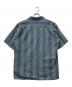 Jayson (ジェイソン) オープンカラーS/Sストライプシャツ ブルー サイズ:L：12000円