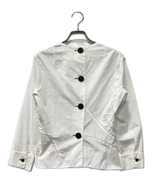 MARNI（マルニ）MARNI (マルニ) ステッチデザイン ブラウス ホワイト サイズ:38の古着・服飾アイテム
