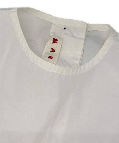 MARNI（マルニ）MARNI (マルニ) ステッチデザイン ブラウス ホワイト サイズ:38の古着・服飾アイテム