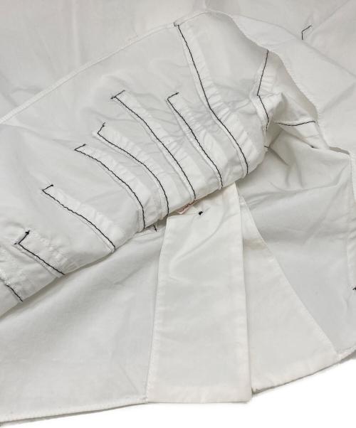 MARNI（マルニ）MARNI (マルニ) ステッチデザイン ブラウス ホワイト サイズ:38の古着・服飾アイテム