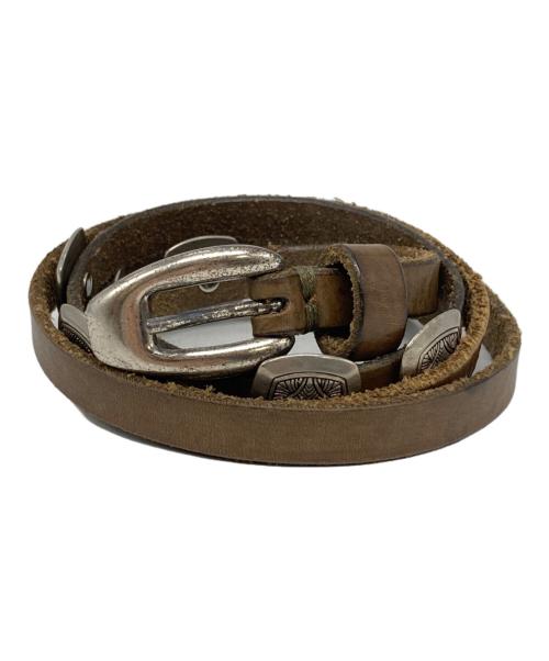 PUNTOVITA（プントヴィータ）PUNTOVITA (プントヴィータ) ウエスタンコンチョレザーベルト ブラウン サイズ:下記参照の古着・服飾アイテム