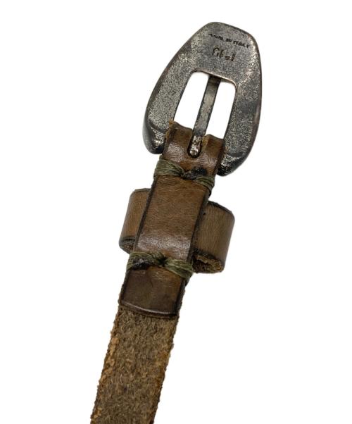 PUNTOVITA（プントヴィータ）PUNTOVITA (プントヴィータ) ウエスタンコンチョレザーベルト ブラウン サイズ:下記参照の古着・服飾アイテム