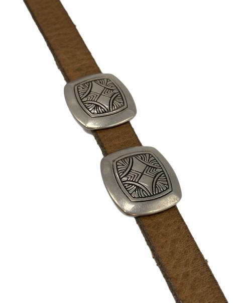 PUNTOVITA（プントヴィータ）PUNTOVITA (プントヴィータ) ウエスタンコンチョレザーベルト ブラウン サイズ:下記参照の古着・服飾アイテム