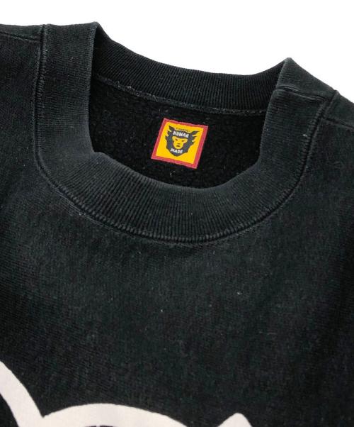 HUMAN MADE（ヒューマンメイド）HUMAN MADE (ヒューマンメイド) KAWS プリントスウェット ブラック サイズ:XLの古着・服飾アイテム