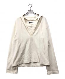 MM6 Maison Margiela（エムエムシックスメゾンマルジェラ）の古着「セーラーカラースウェット」｜ホワイト