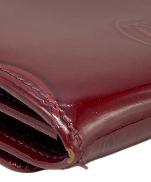 Cartier（カルティエ）Cartier (カルティエ) ハッピーバースデー フラップロングウォレット レッド サイズ:下記参照の古着・服飾アイテム