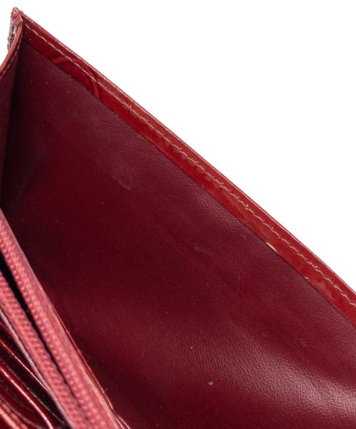Cartier（カルティエ）Cartier (カルティエ) ハッピーバースデー フラップロングウォレット レッド サイズ:下記参照の古着・服飾アイテム