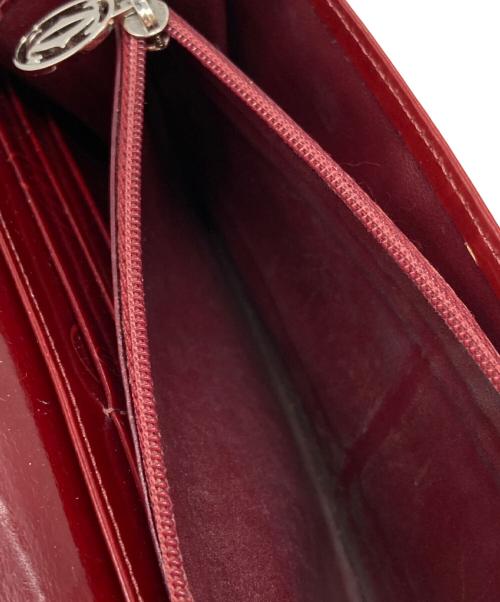 Cartier（カルティエ）Cartier (カルティエ) ハッピーバースデー フラップロングウォレット レッド サイズ:下記参照の古着・服飾アイテム