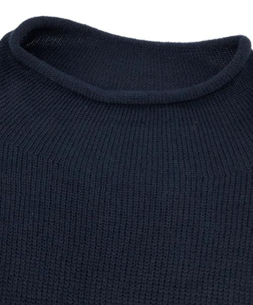 45R（フォーティファイブ・アール）45R (フォーティファイブ・アール) ローゲージ超ガーゼのチュニック ネイビー サイズ:下記参照の古着・服飾アイテム