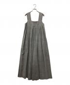 ATONエイトン）の古着「TECHNO WOOL オーバーオール」｜グレー