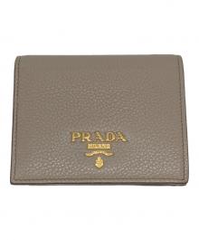 PRADA（プラダ）の古着「2つ折り財布」｜グレー×ピンク