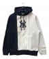 KITH（キス）の古着「ヤンキース プルオーバーパーカー」｜ネイビー×グレー