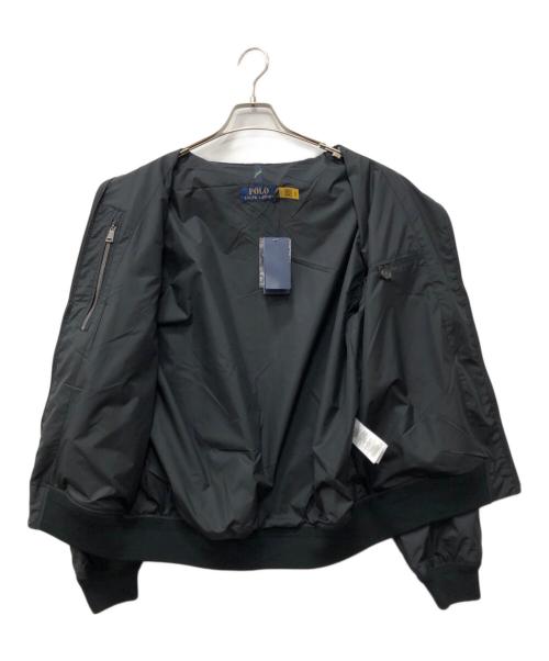 POLO RALPH LAUREN（ポロ・ラルフローレン）POLO RALPH LAUREN (ポロ・ラルフローレン) ナイロンスイングトップ ブラック サイズ:Mの古着・服飾アイテム