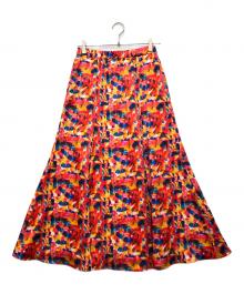 HERALBONY（ヘラルボニー）の古着「サテンスカート「non title」」｜レッド