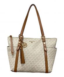 MICHAEL KORS（マイケル・コース）の古着「シグネチャートートバッグ」｜ベージュ