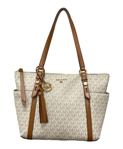 MICHAEL KORS（マイケル・コース）MICHAEL KORS (マイケル・コース) シグネチャートートバッグ ベージュ サイズ:下記参照の古着・服飾アイテム