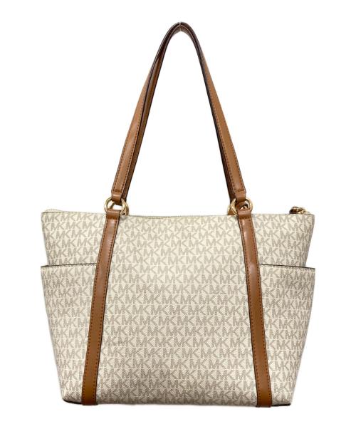MICHAEL KORS（マイケル・コース）MICHAEL KORS (マイケル・コース) シグネチャートートバッグ ベージュ サイズ:下記参照の古着・服飾アイテム