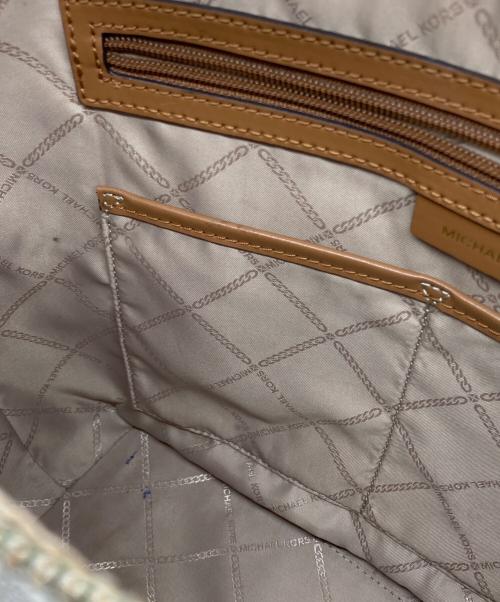MICHAEL KORS（マイケル・コース）MICHAEL KORS (マイケル・コース) シグネチャートートバッグ ベージュ サイズ:下記参照の古着・服飾アイテム