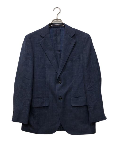 J.PRESS（ジェイプレス）J.PRESS (ジェイプレス) フレーキーシルクリネン ジャケット ネイビー サイズ:Lの古着・服飾アイテム